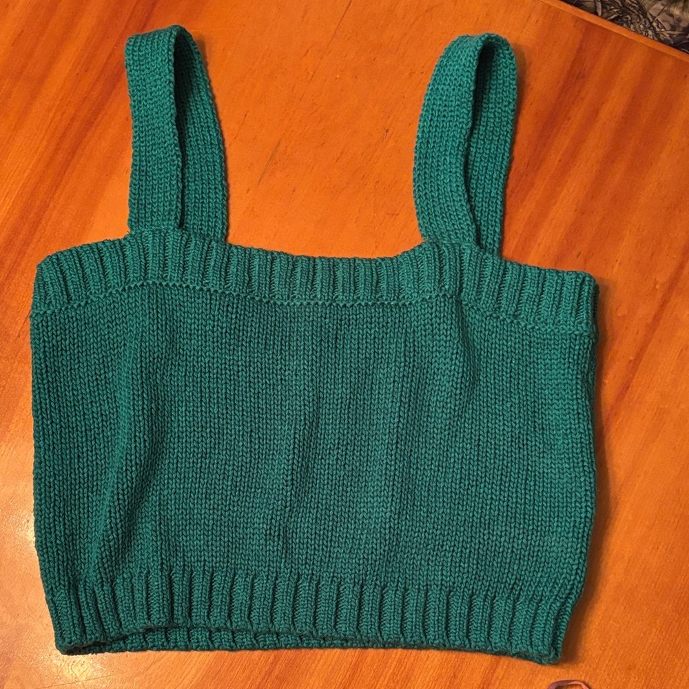 Teal Knit Women's Top